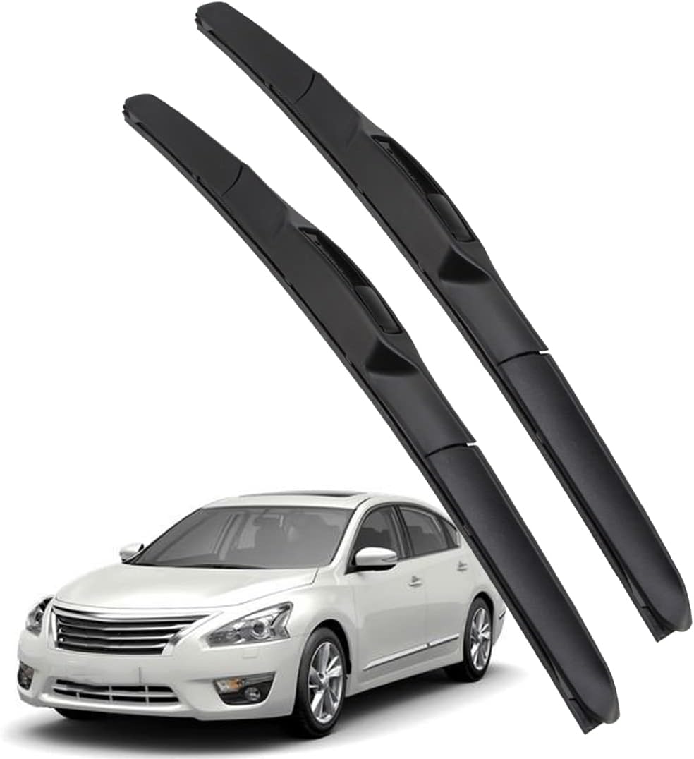 Wiper Blades Front Windscreen Wipers for Teana J32 2008-2013 Windshield Wipers Replacement Blades for Car Window 650mm+425mm fit U J Hook Arms,Front Window 2pcs B-Style