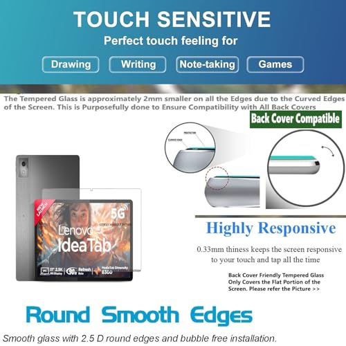 Image of Bigil Tablet Tempered glass Screen Protector Guard for Lenovo Idea Tab 11 inch