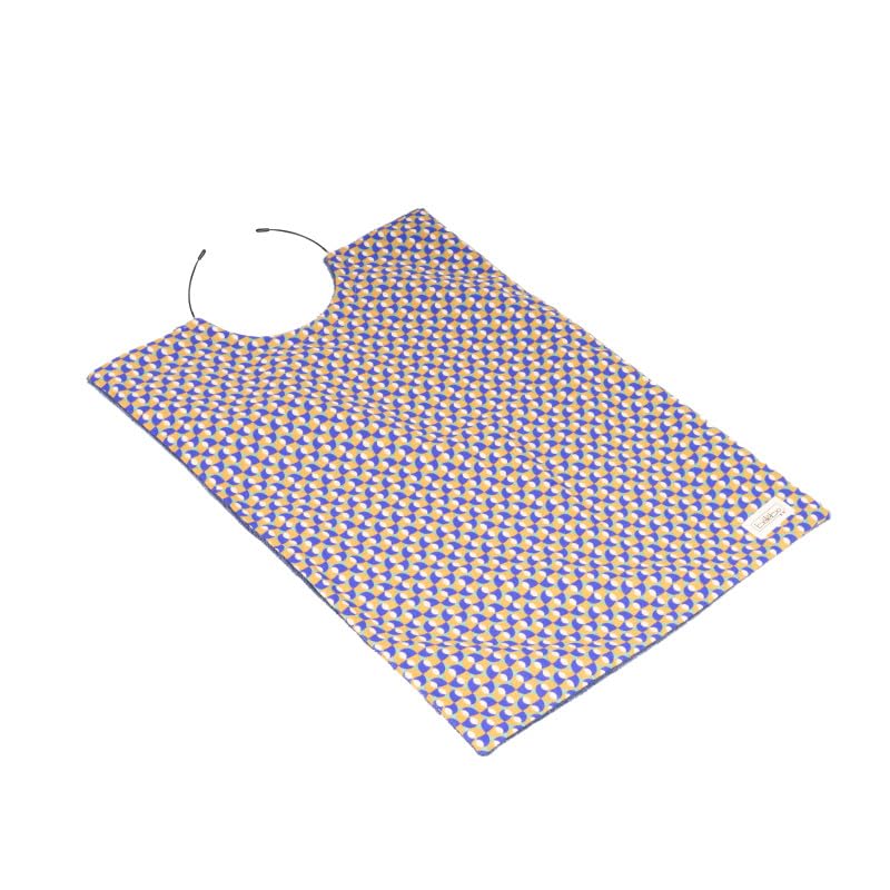Bavoir adapté adulte avec mise en place seul et rapide Bélébo - Modèle: Retro - Taille : Petit - Petit