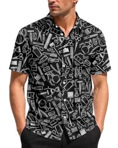 Image of 99TIMORO Funny Movie Mens Hawaiian Shirts Button Down Short Sleeve