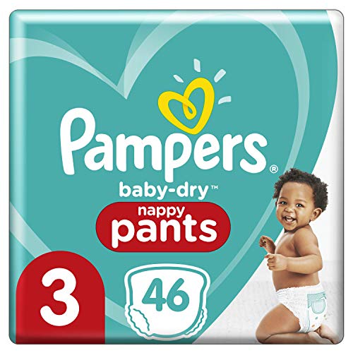 Pampers Pampers Windeln, Größe 3, 6 kg, 11 kg, Baby-Dry Pants, 46 Stück