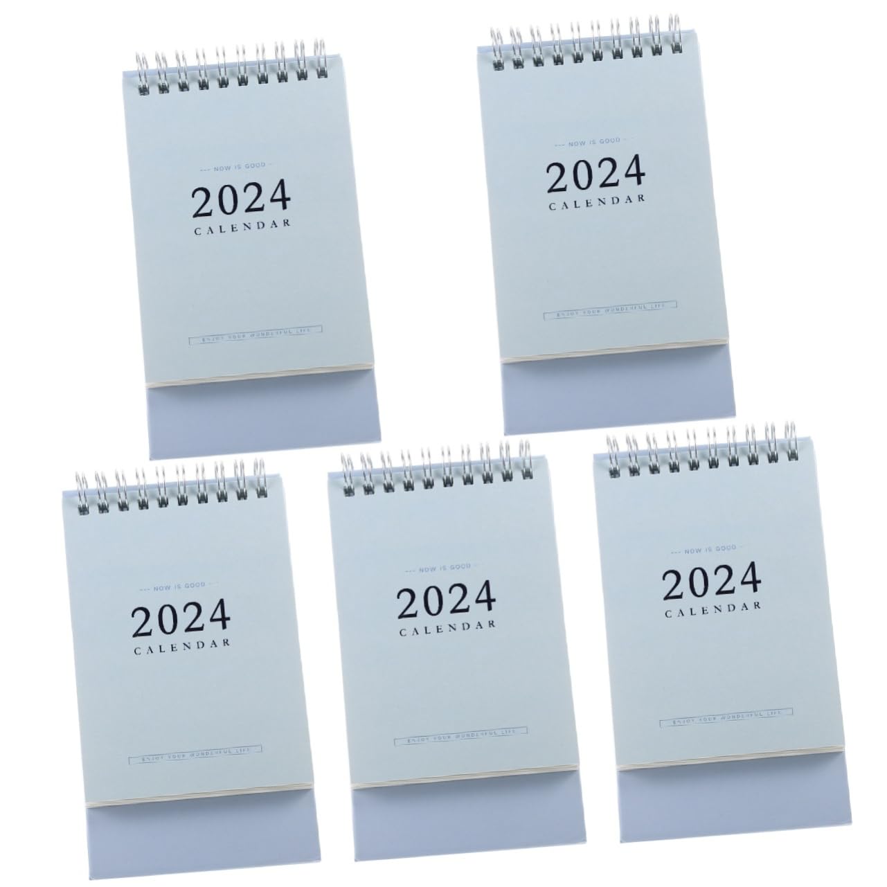 5 Stück Kleiner Stehender Tischkalender Kalender Büroplaner Stabil für Schreibtisch Home Office mit Abreißbarem Monatsdesign und Klarer Übersicht