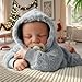 BABESIDE Lifelike Reborn Baby Dolls Boys - 17-Inch Real Baby Feeling Realistic-Newborn Baby Doll Silicone Full Body Vinyl Real Life Baby Dolls with Toy & Gift Box for Kids