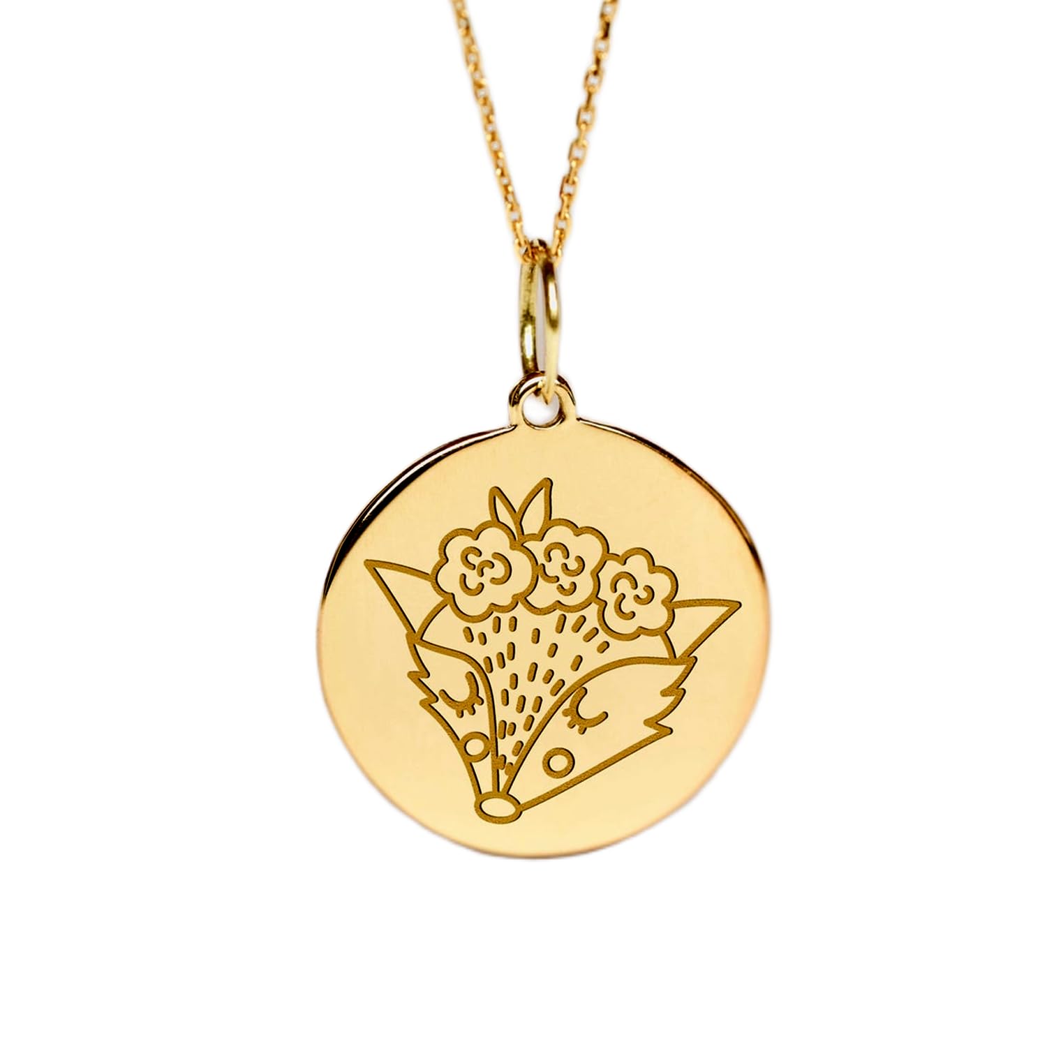 Collier en argent 925 anti-ternissement avec pendentif renard chic - 6
