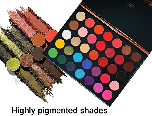 Myuango Color Studio Press Power 35 Shades Shimmer Matte Eyeshadow Waterproof Long Lasting Professional Makeup Shadows Pallets Eye #TOP5