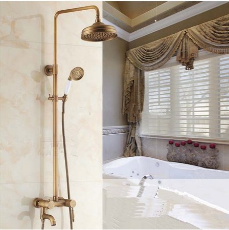 Robinet baignoire laiton antique Gowe : finis les jets froids avec ce mitigeur douche mural