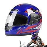 Integral-Motorradhelm, Motorrad-Rennsport, integriert, für Kinder, Erwachsene, Herren, Damen, aerodynamisches Design für Erwachsene, Sturzhelm, Nardo | 1050 g 50 g F