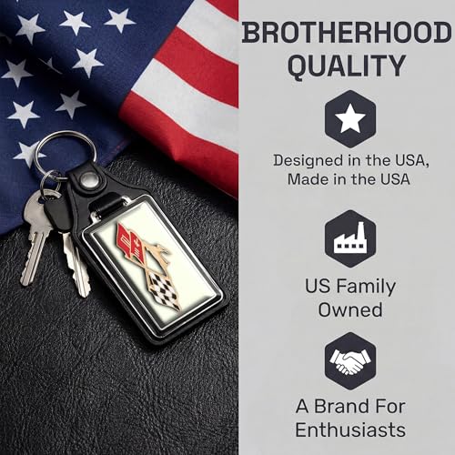 Image of Brotherhood Car Key Chain for Impala - Classic Models Keychain for Men and