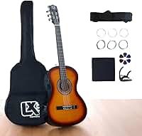 Violão Clássico Acústico 38” para Iniciantes - Kit Completo