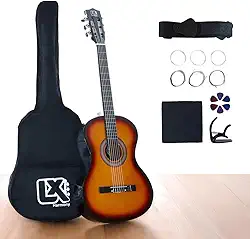 Violão Clássico Acústico 38” para Iniciantes - Kit Completo