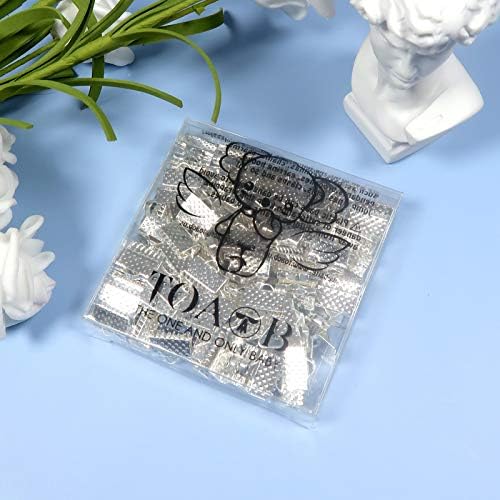 TOAOB 100 Pieces Silver Tone Pinch Crimp Ends Cord Ends Fasteners Clasp Leather Crimp Ends 10mm for Jewellery Making