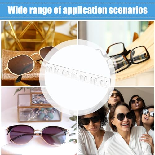 Organizador de gafas de sol de pared en un juego de 2 piezas compacto 6