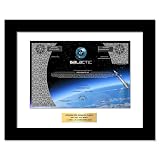 GiveAshare Virgin Galactic Stock Certificate (SPCE) - Personalized Replica (Black Frame & Plaque)