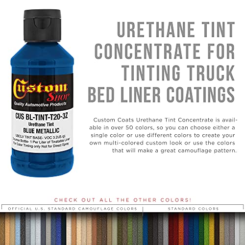 Image of Custom Coat 3 Ounce, Blue Metallic, Bed Liner Tint Concentrate