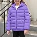 Blczomt Girls Puffer Jacket Lightweight Winter Warm Cozy Puffy Zip Up Jackets Long Sleeve Travel Outerwear Casual Fall Coats cozy fall fashion Purple 13 Years