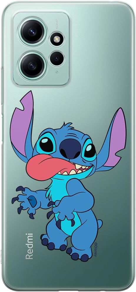 ERT GROUP Mobile Phone case for Xiaomi REDMI Note 12 4G Original and Officially Licensed Disney Pattern Stitch 012 optimally adapted to The Shape of The Mobile Phone, Partially Transparent