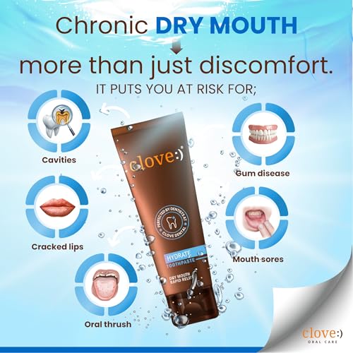 Image of Clove Hydrate combo, , FREE ₹2000 Dental Treatment / Services With Every Pack, Hydrate Toothpaste with ultra soft toothbrush , Dry Mouth Solution, Boosts Saliva Production , Fights Bad Breath , 4160 dupont tynex bristles