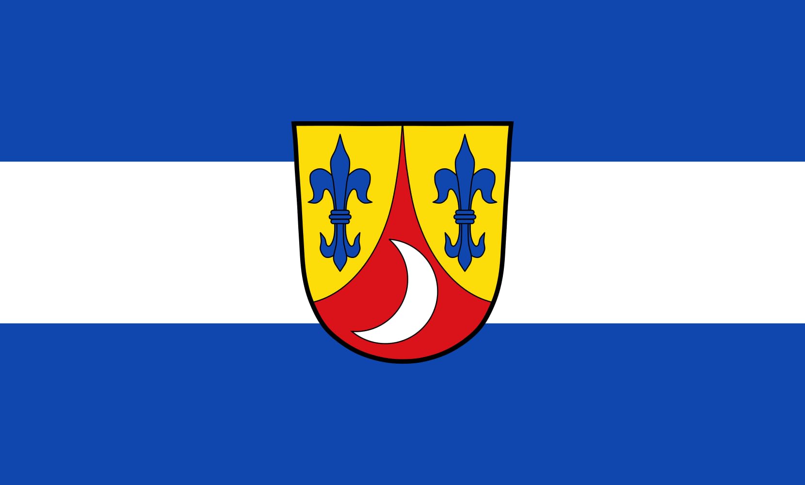 Drapeau large Heimertingen horizontal 1.35m² grand pavillon de cérémonie
