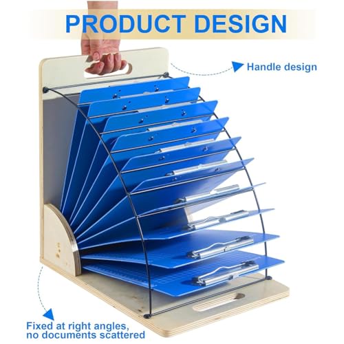 Rangement de porte-bloc-notes en métal vertical pour classer et protéger vos supports