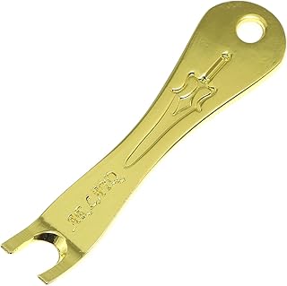 Maxmoral Acoustic Guitar Bridge Pins Puller Peg Remover String Peg Extractor Removal Pulling Tool Multifunction Removal Metal Handy Tool Kit, Golden