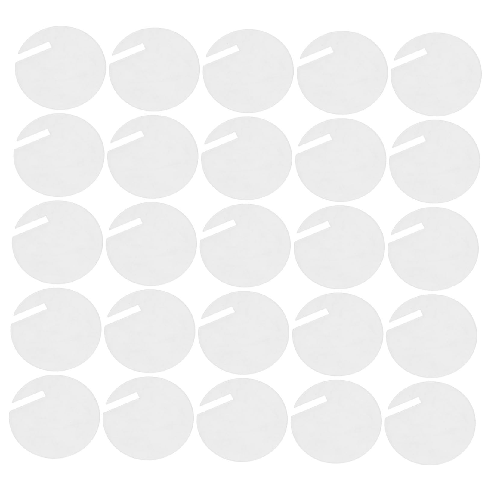 Étiquettes De Boisson Rondes En Acrylique Transparent 60 Pièces, Marqueurs Pour Verres à Vin Réutilisables, Décoration De Fête Personnalisée Pour Mariages Et Anniversaires