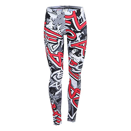 Alexandra Collection Youth Graffiti Athletic Hip Hop Workout Leggings3