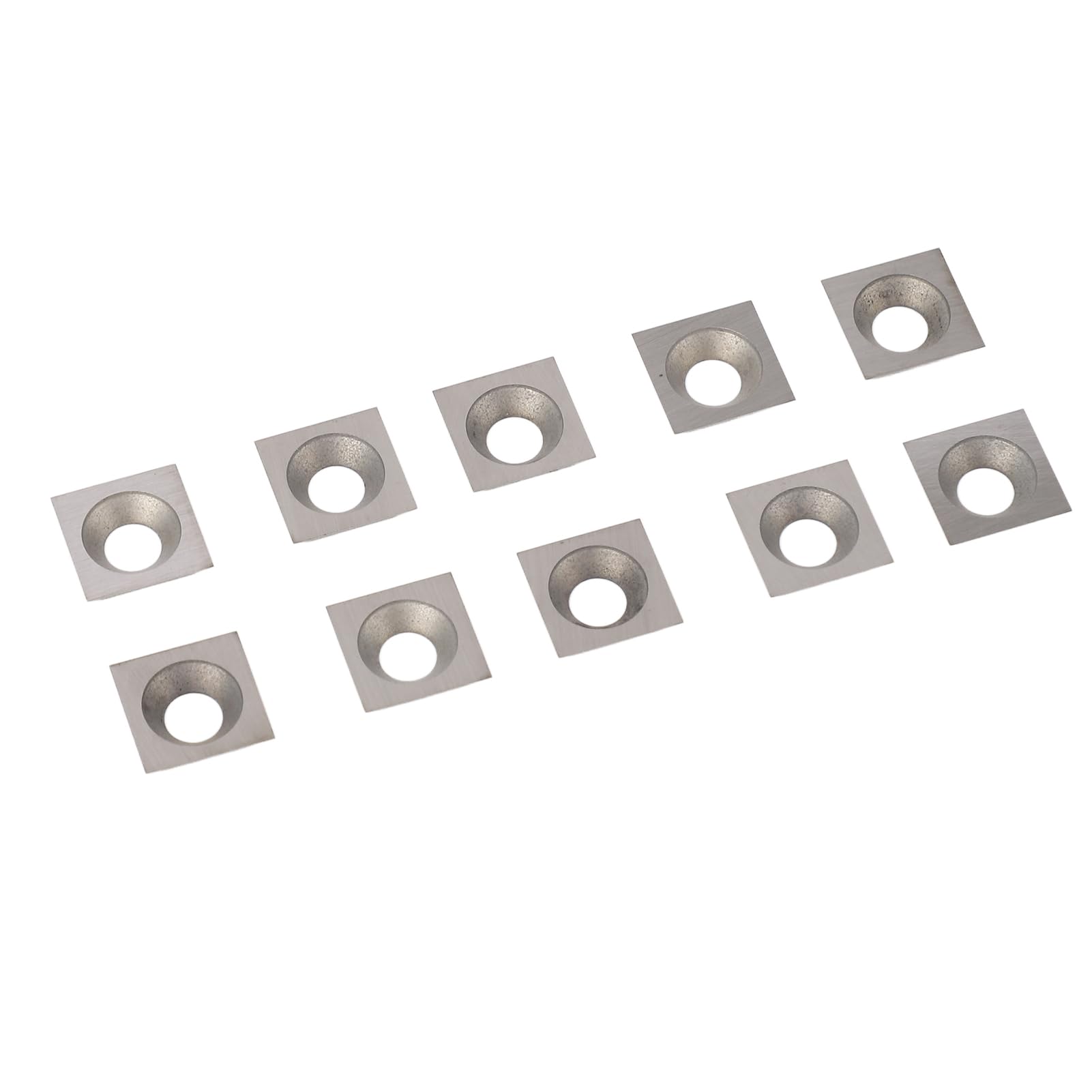 Inserts en Carbure 4 Bords, Haute dureté, Résistant à L'usure, 10 Inserts Tournants, Usinage Fin, Rabotage du contreplaqué, Surfaçage du Bois, Lames de Rechange pour Routeur CNC