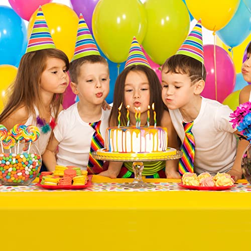 Frienda 12 Pcs Assorted Color Disposable Plastic Tablecloth Rectangle Table Cover Decorative Plastic Disposable Table Cloths For Theme Party Birthday Wedding Picnic Home (Multicolor, 54 X 72 Inch) #TOP5