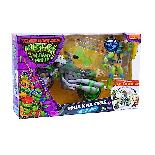 Regalo de Tortugas Ninja moto de Leonardo de Caos Mutante para niños de 4 años 3