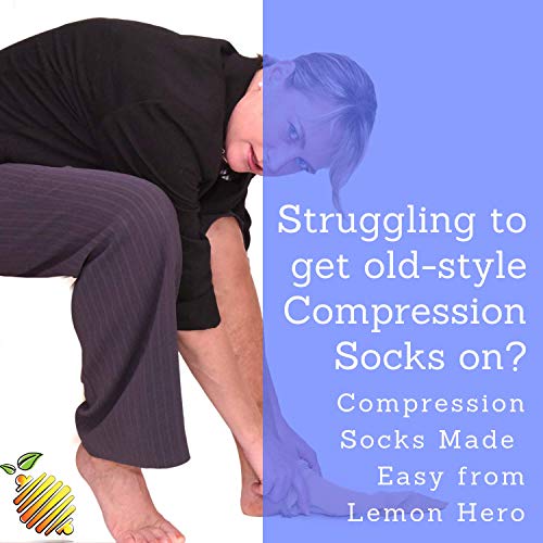 Zipper Compression Socks with Zip Guard Skin Protection & Open Toe (Sizes Med to 6XL)- 15-20mmHg Medical Compression Socks for Men & Women (4XL-Calf 19-20inch)