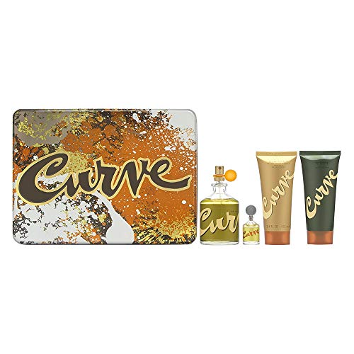 Reviews de Perfume Curve Hombre del mes. 45 Liz Claiborne Curve for men by liz claiborne 4 pc gift set (cologne spray 4.2 oz + cologne spray .25 oz + aftershave balm 3.4 oz + shower gel 3.4 oz)