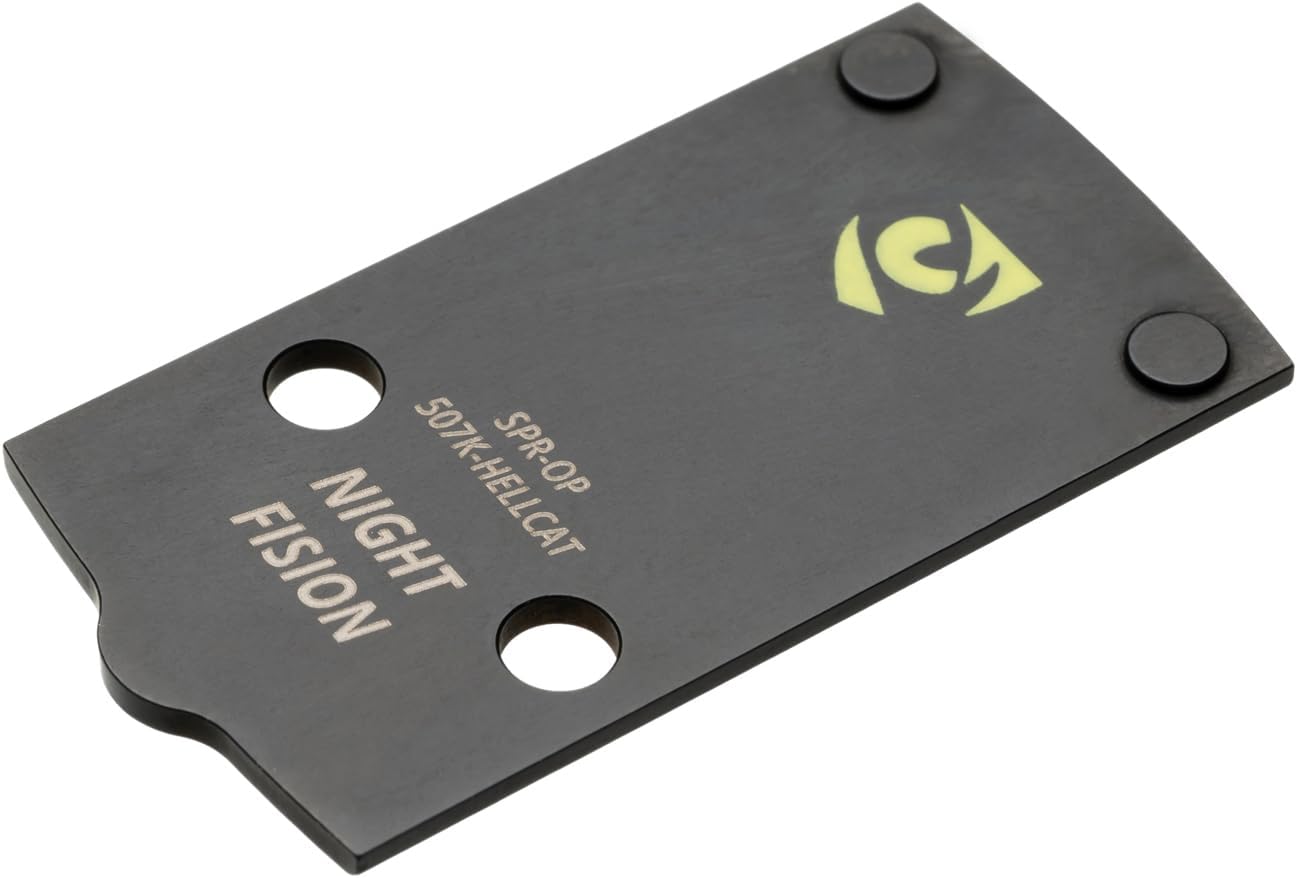 Optic Plate for Mounting Holosun 507K x2 or 407K to Springfield OSP or Hellcat Pro Pistols - Mount Red Dot Sight or Green Dot Sight to Springfield Pistol - Incompatible with Holosun 507c or Glock MOS