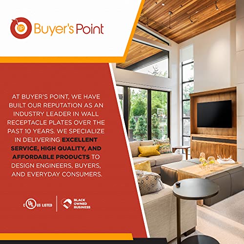 Buyer's Point Hdmi Wall Plate | Ul Listed Single Outlet Hdmi 2.0 W/Built In 6-Inch Pigtail, Supports Ethernet And 4K Video, Perfect Cable For Gaming Pc, Bluray And Home Theaters (White) — 1 Pack #TOP5