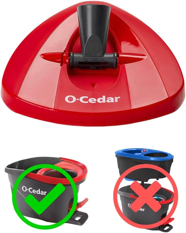 O-Cedar Genuine Replacement Mop Base Part for EasyWring Spin Mop, Not Compatible with RinseClean