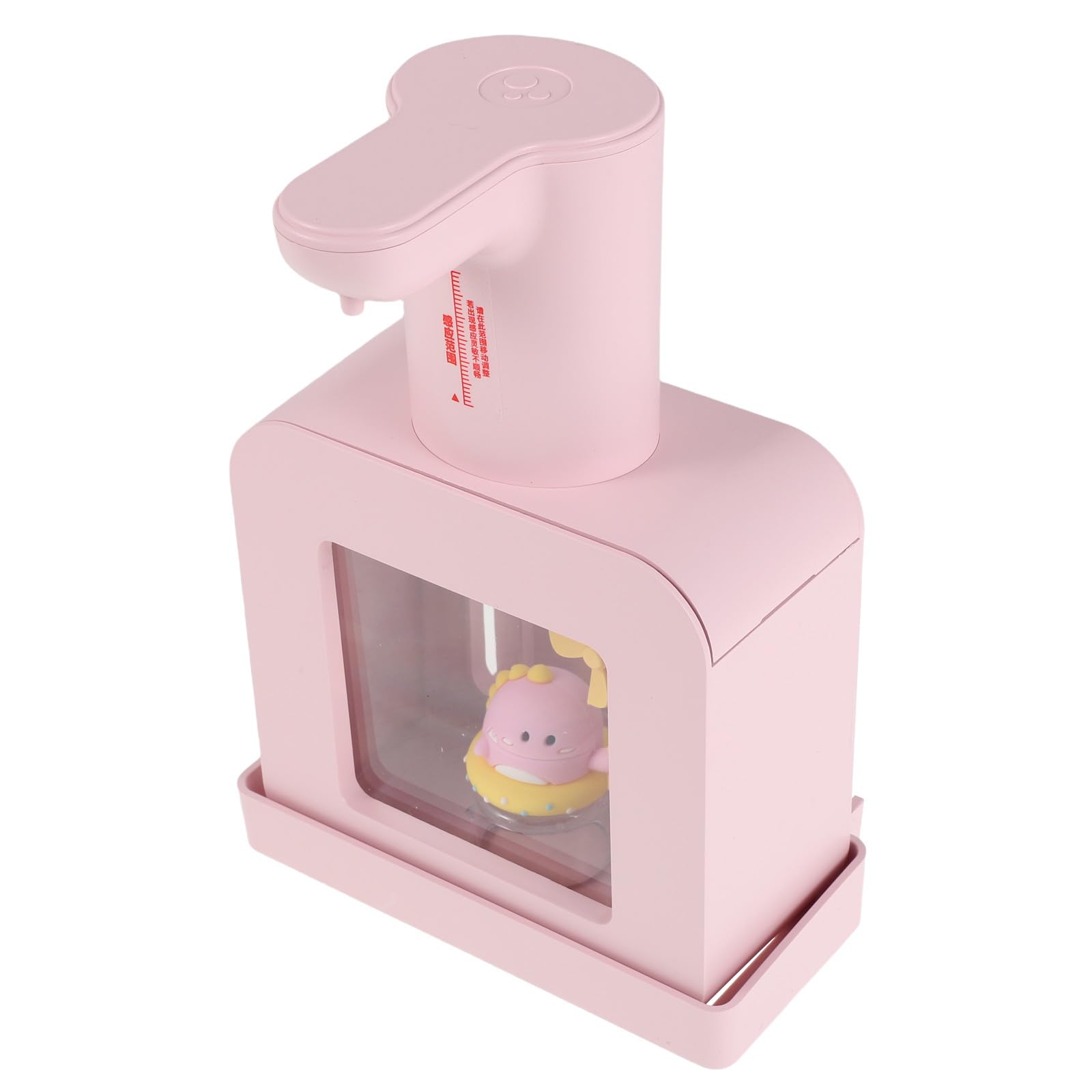 UPKOCH Dispensador Automático de Jabón Compacto sin Contacto Carga USB y Sensor Táctil para Cocina y Baño, Diseño Moderno en Abs Color Rosa