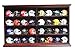 Pocket Pro Pocket Size Mini Football Helmet Display Case Cabinet Holders Rack w/UV Protection, Mahogany Finish
