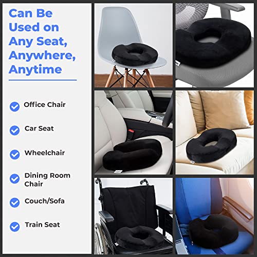 image for Primica Donut Pillow, Tailbone Pain Relief, Hemorrhoid & Postpartum Cu