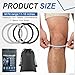 Sosation 4 Pcs Silicone Patella Knee Band for Basketball with Packaging Bag Patella Tendon Support Strap Band for Knee Support for Soccer Baseball Running (M,Black,Gray)