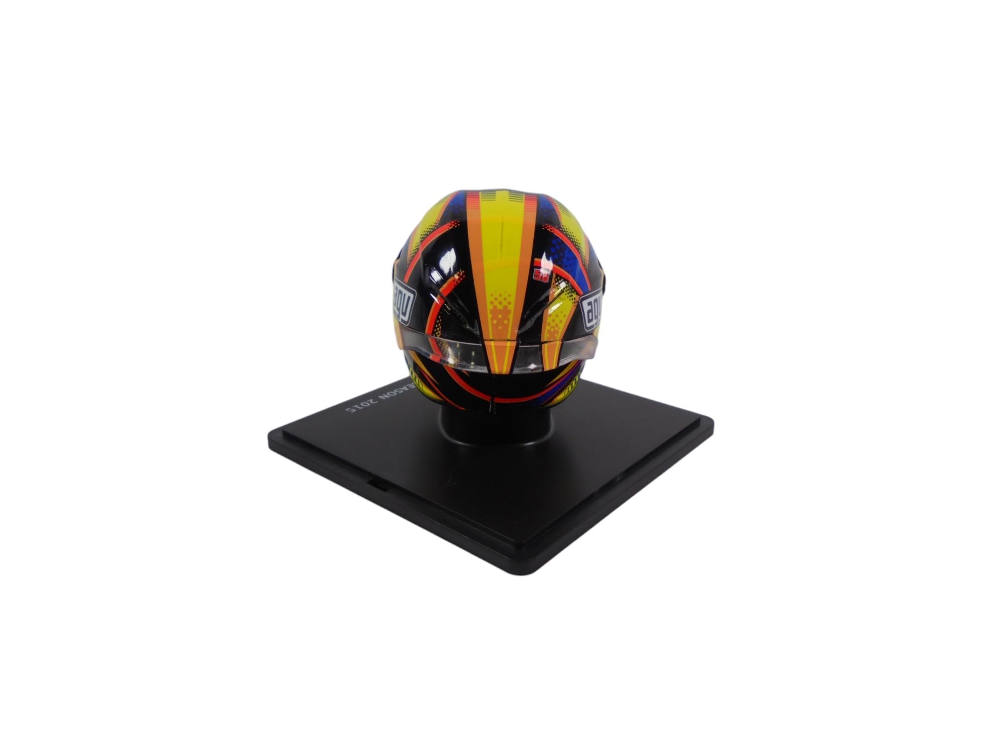 OPO 10 - Valentino Rossi Moto GP Saison 2015 Helm im Maßstab 1:5, kompatibel mit Yamaha YZR-M1 – CR002