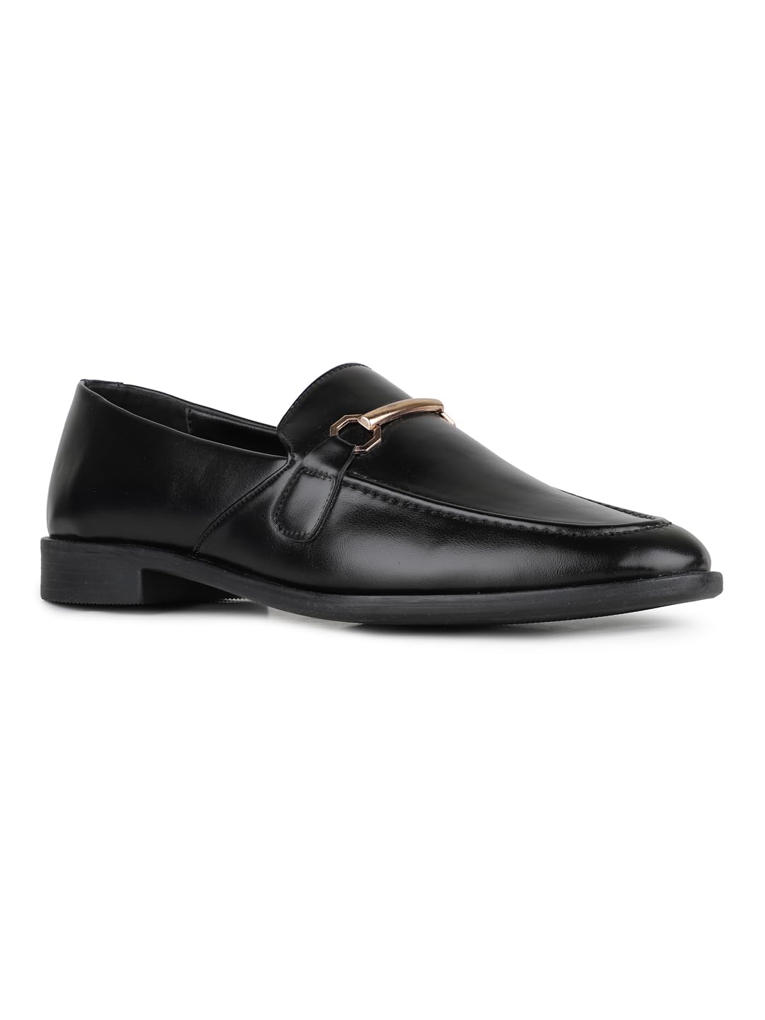 inc.5 Women Black Work Solid Pattern Pointed Toe Loafers-picture-36
