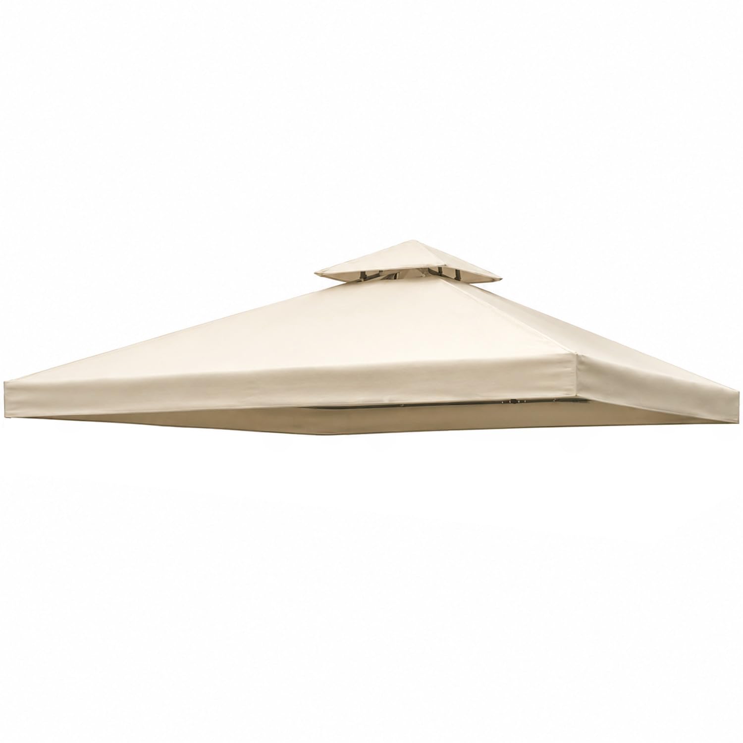Telo Di Ricambio Per Gazebo In Poliestere Con Air Vent Traspirante Protezione Da Sole E Agenti Atmosferici Per Giardino Patio E Terrazza 3x3 M Beige