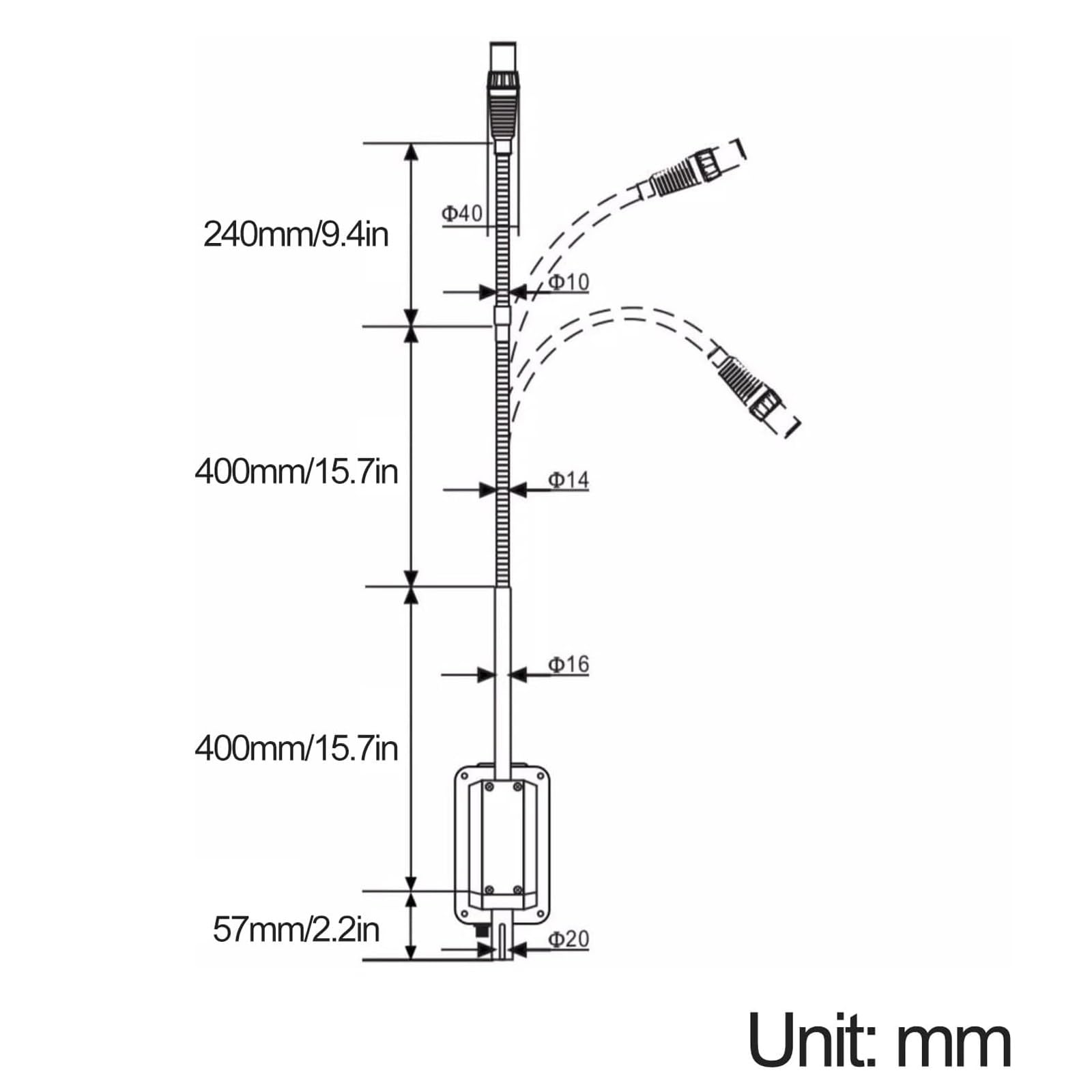 Lampada da Visita Chirurgica a LED con Morsetto da Scrivania, Lampada per Esami Medici con Luce Regolabile, Lampada Orientabile a 360° per Ginecologia e Stomatologia