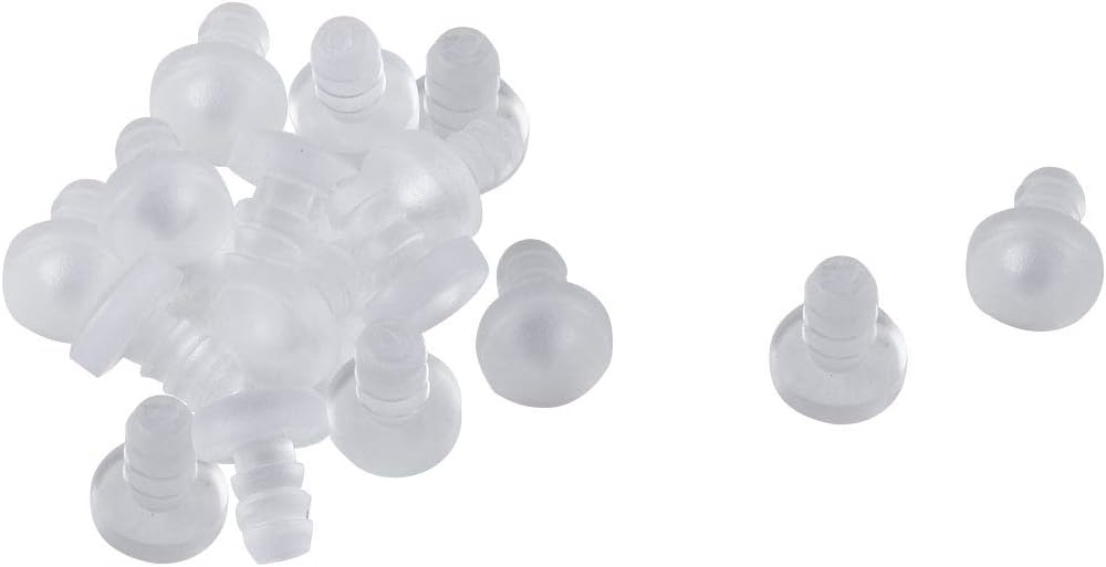 16pcs 5mm Clear Flat Soft Stem Bumper Glide Patio Outdoor Furniture Chair Desk