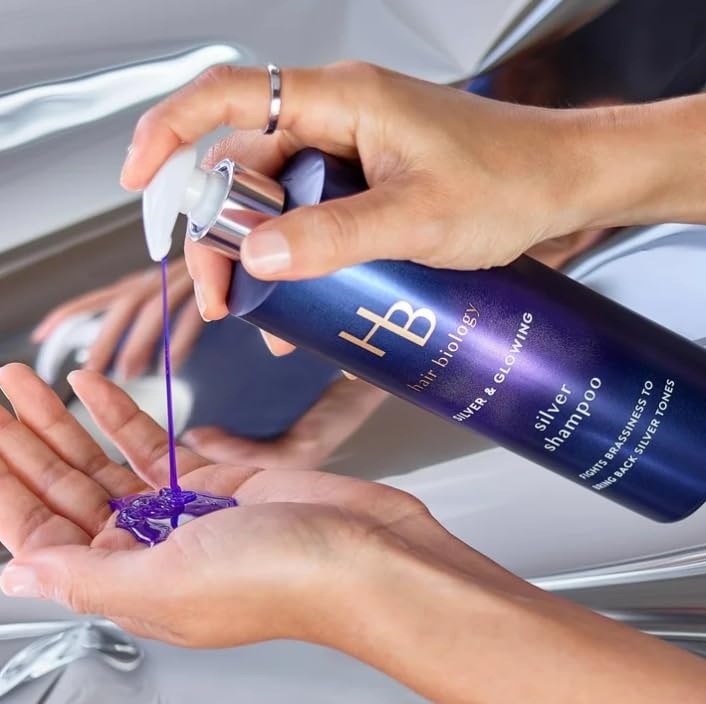 H B Silver and Glowing Purple Conditioner for Gray or Blonde Brassy Color Treated Hair, 12.8 fl oz (Pack of 1)