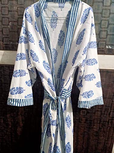Indian Kimono Robes Japanese Kimono Bridesman Robes Kimono Paisley Kimono Floral Kimono Cardigan Beach Wear Cotton Robe Bridesmaid Robes By Ranjanacraft. (40 Inch Long Au Women's), Multi #TOP3