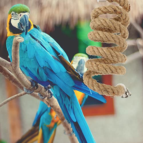 Alipis Climbing Accessories Bird Perch Rope Parrot Climbing Rope with Bell - Image 3