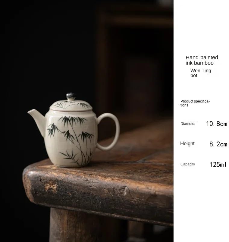 純粋な手描きのインク画ティーポット磁器カンフーティーセットフィルター小さなティーポットティーケトルティーインフューザー
