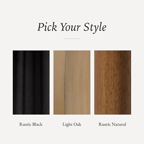 Miniatura 7 de Maven Lane Luna Taburete de mostrador 26 pulgadas Taburete redondo con reposapiés Madera maciza natural Diseño que ahorra espacio para encimeras