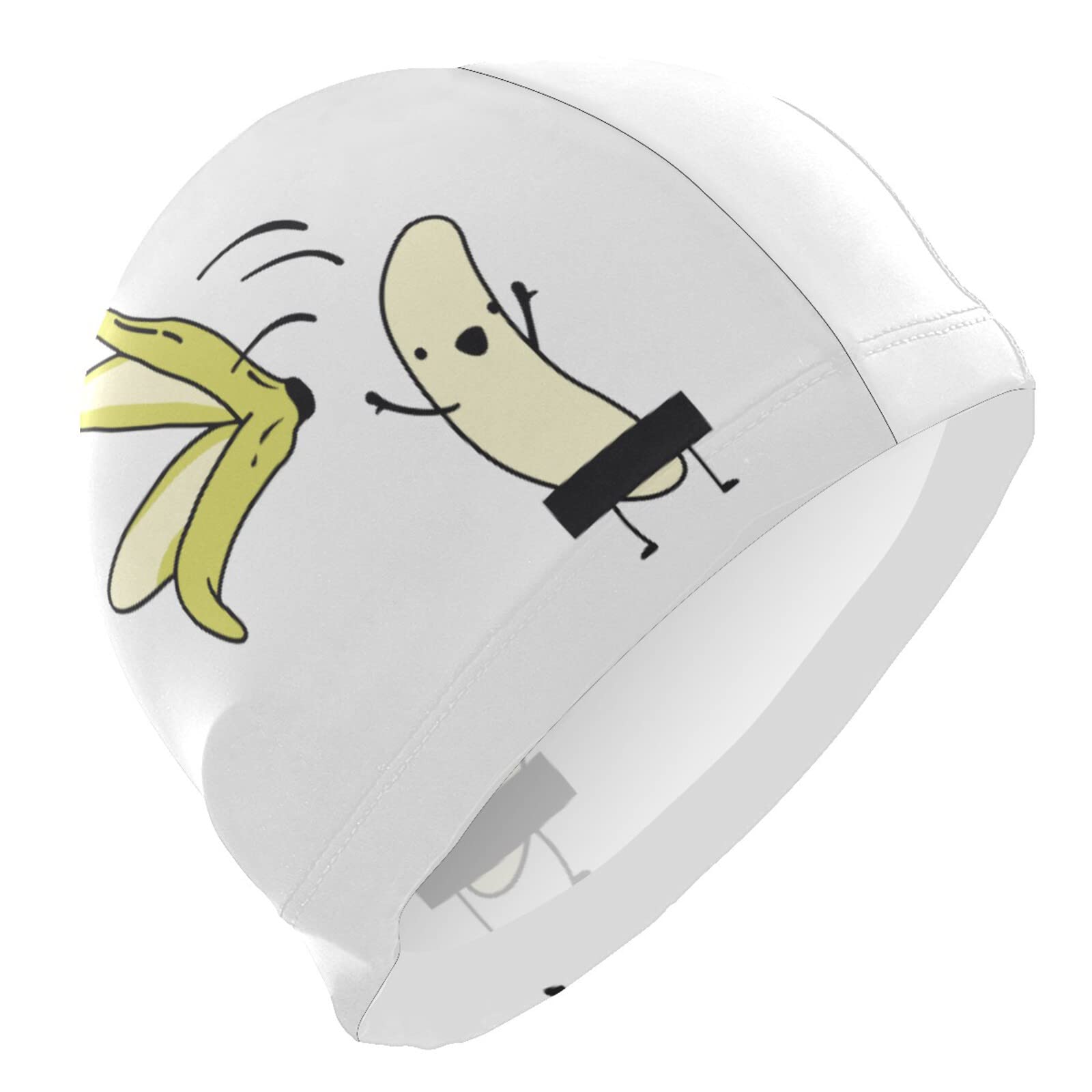 Swimming Cap Unisex Adult Swim Cap Funny Animal Pattern for Men Women Polyester