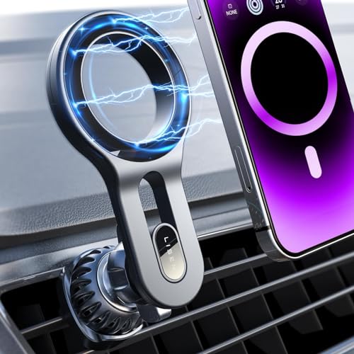 LISEN MagSafe Car Mount—Magnetic Vent Mount with 22-Magnet Grip — view 10